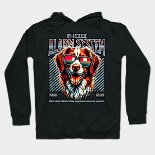 Bark Alert Brittany Dog Hoodie